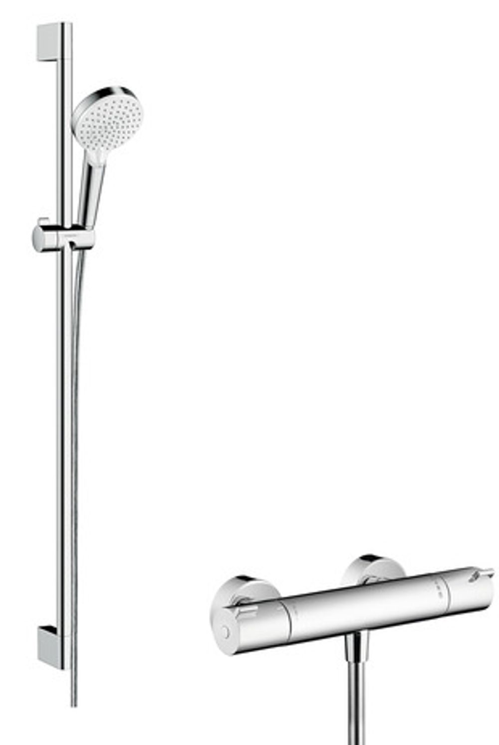 https://raleo.de:443/files/img/11eeea265121078092906bba4399b90c/size_l/Hansgrohe-HG-Brausenkombi-Crometta-Vario-Ecostat-1001-CL-Unica-900mm-weiss-chrom-27813400 gallery number 1